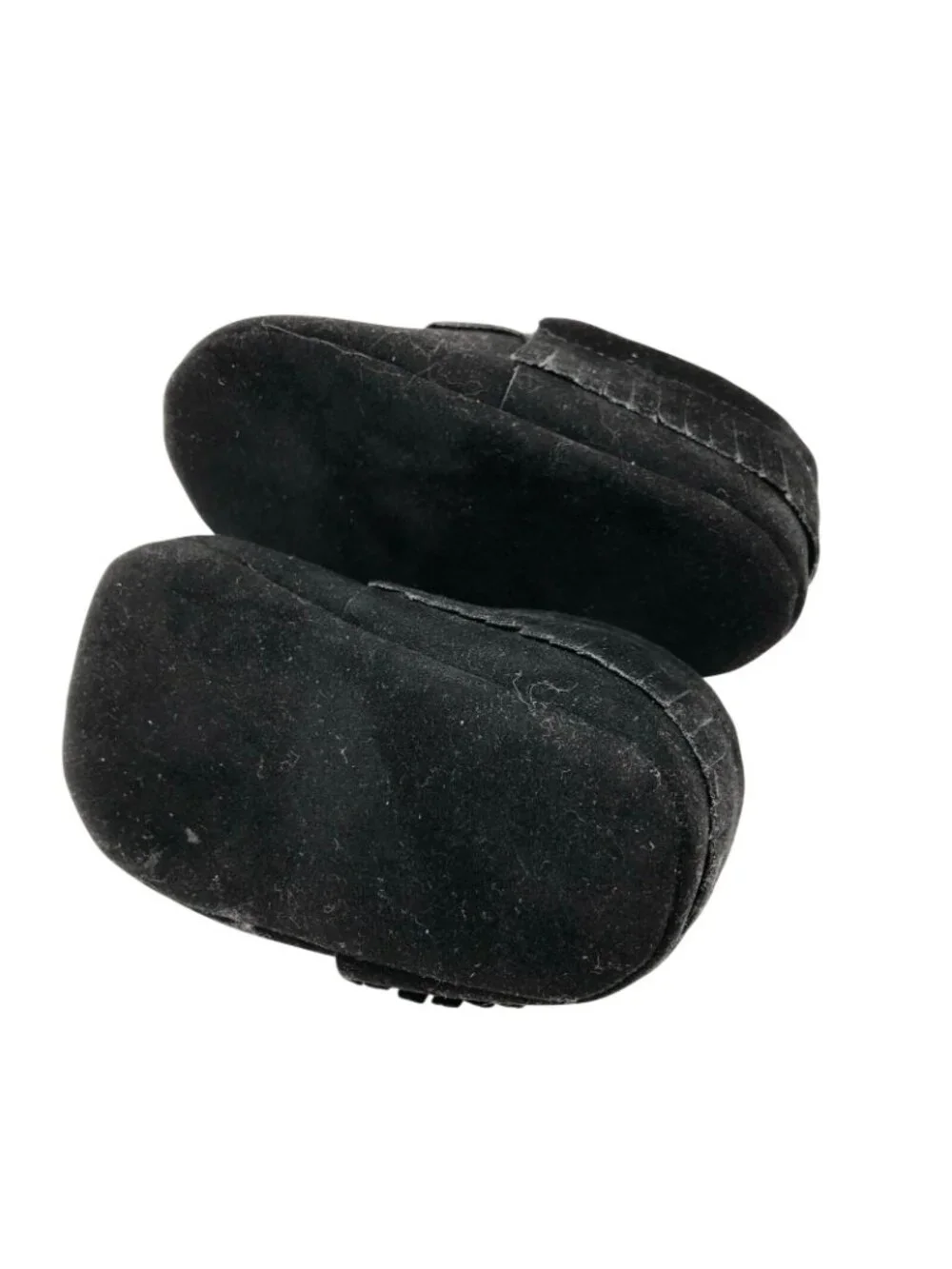 Toddler Boys Girls Moccasins Faux Suede Fringe Tassel Slip On Black Brown US 5
